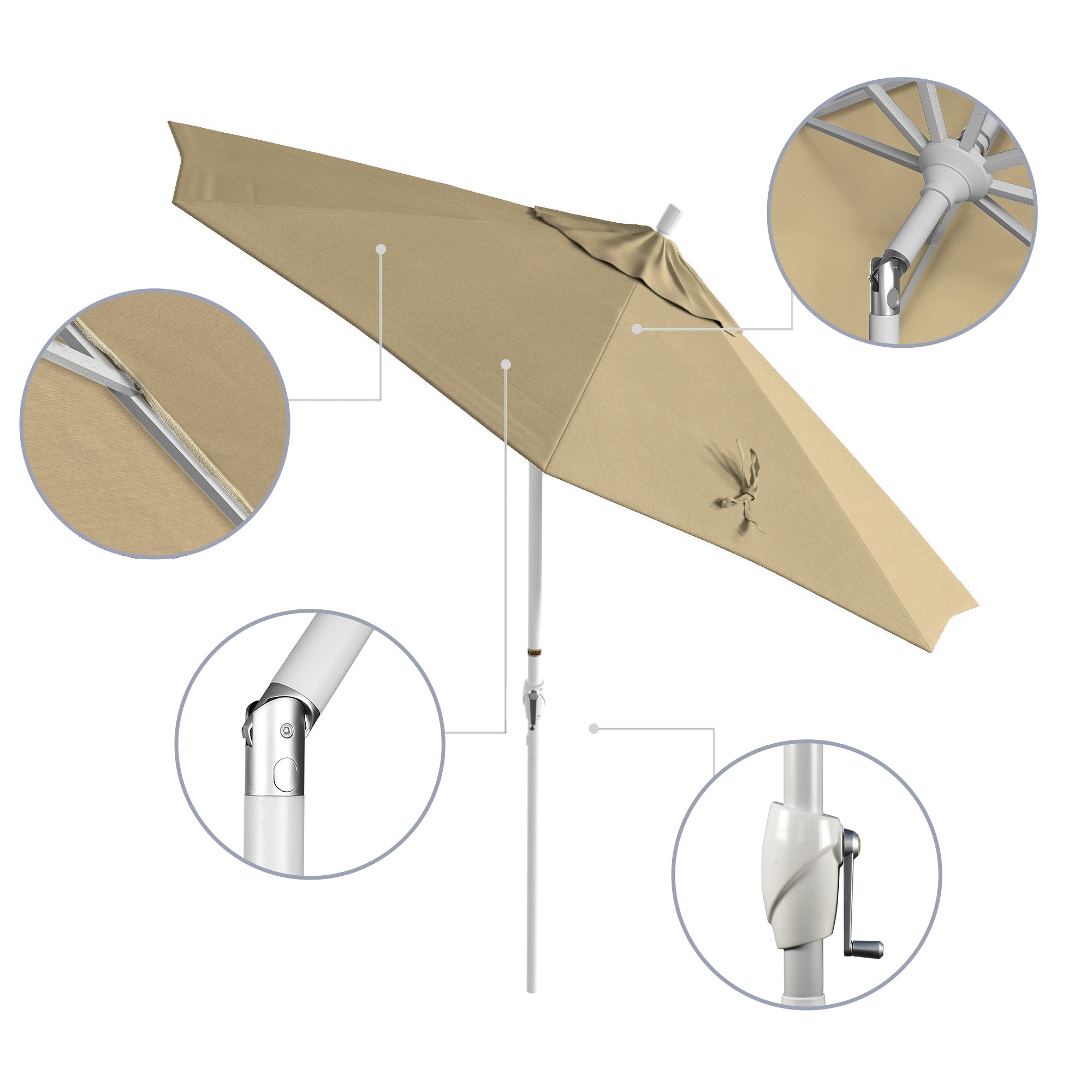 9' Pacific Trail Series Patio Umbrella - Sunbrella Fabric