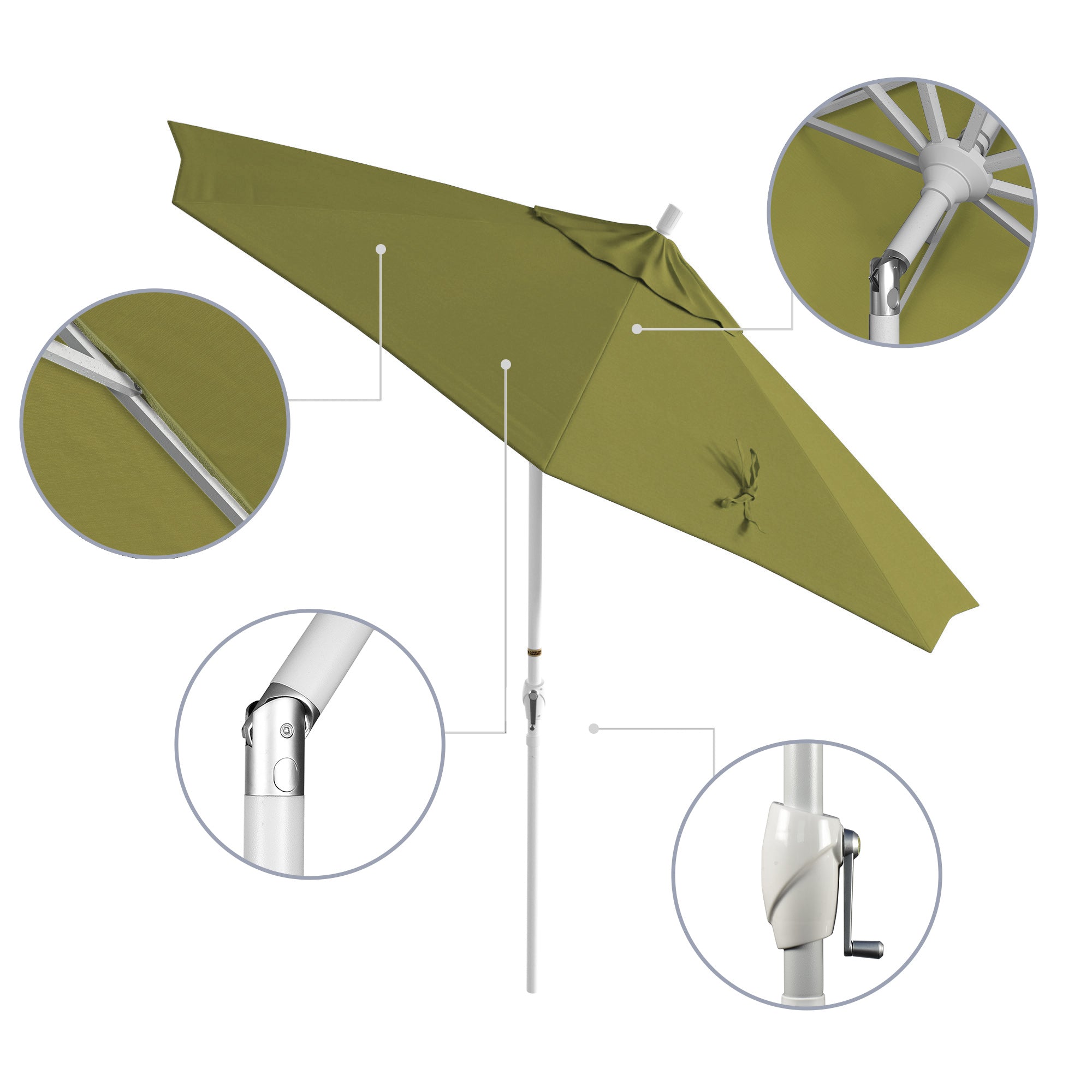 9' Pacific Trail Series Patio Umbrella - Sunbrella Fabric