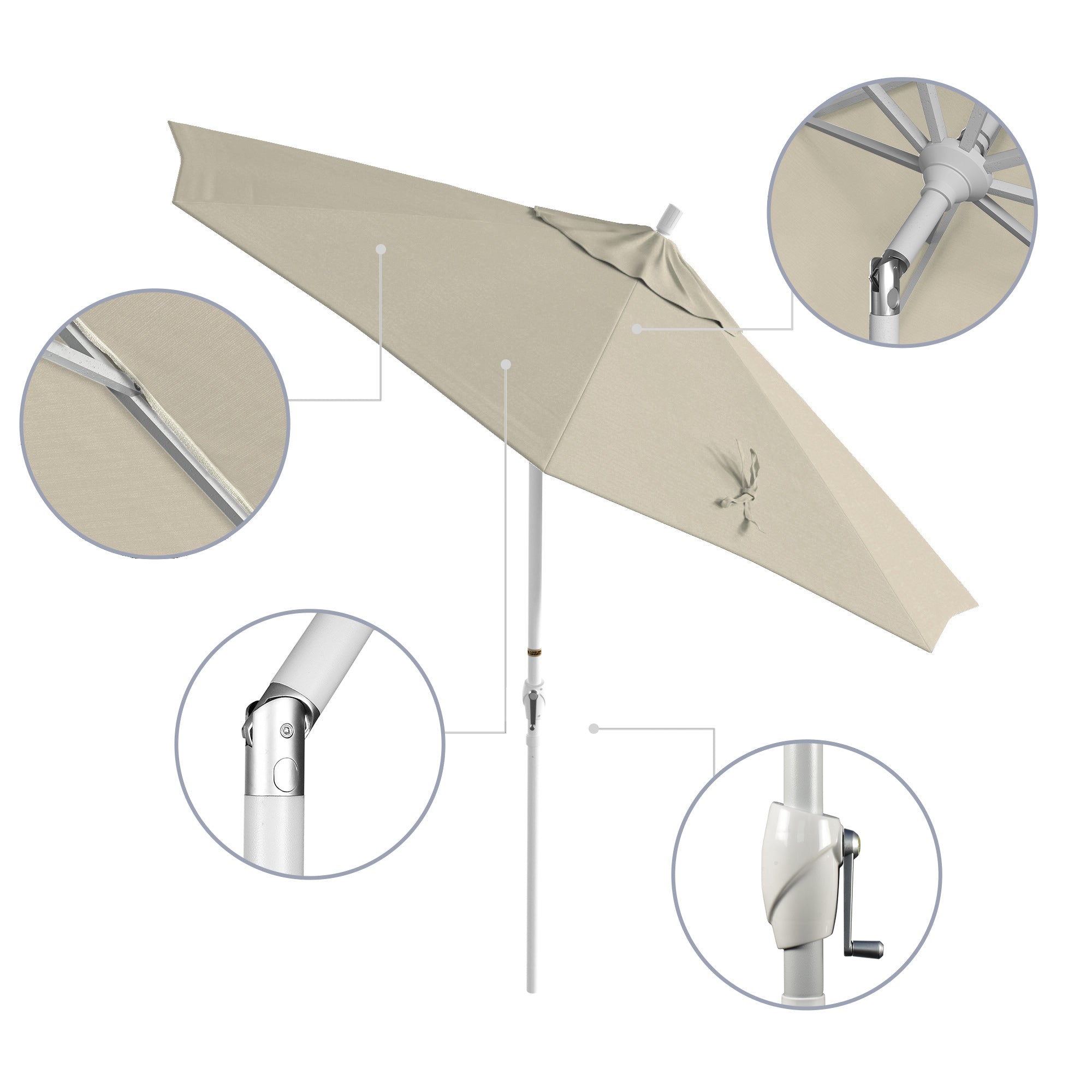 9' Pacific Trail Series Patio Umbrella - Sunbrella Fabric