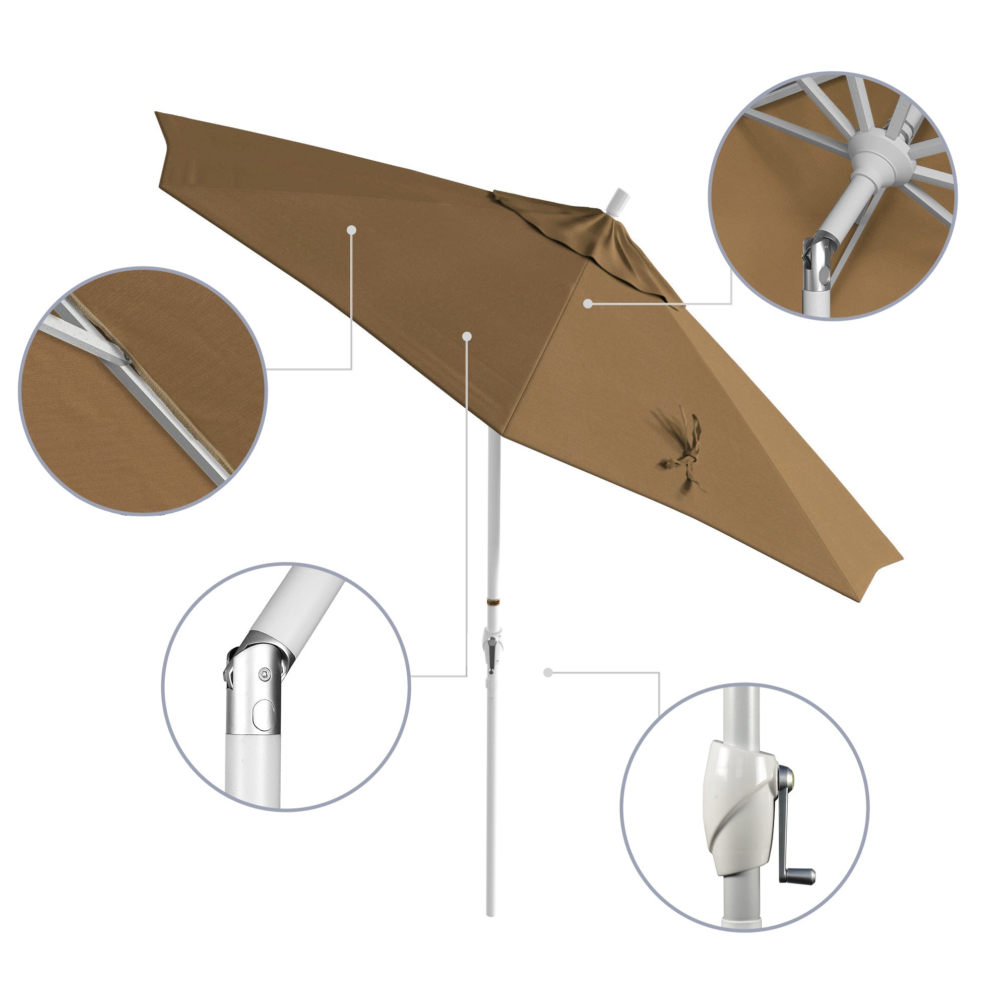9' Pacific Trail Series Patio Umbrella - Sunbrella Fabric