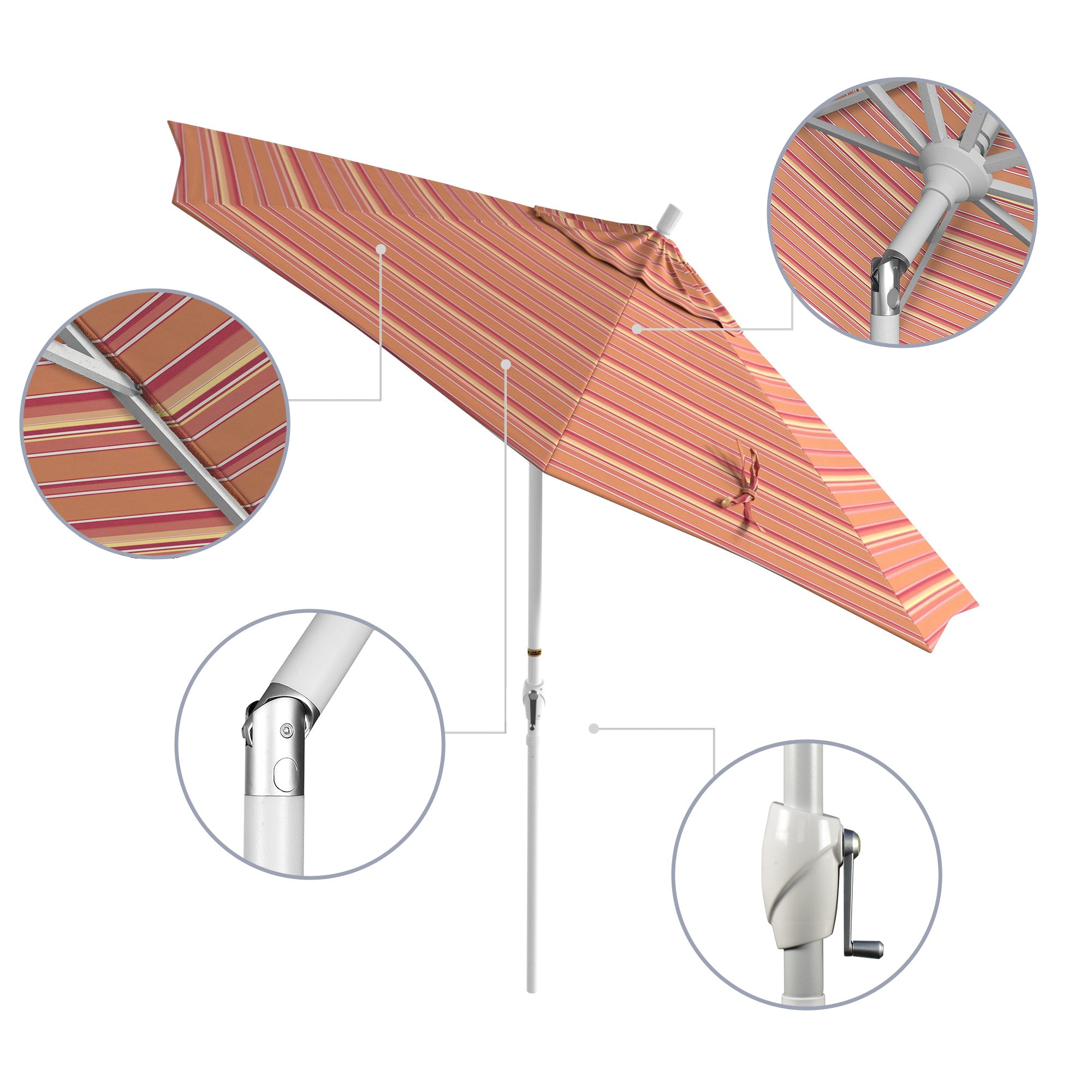 9' Pacific Trail Series Patio Umbrella - Sunbrella Fabric