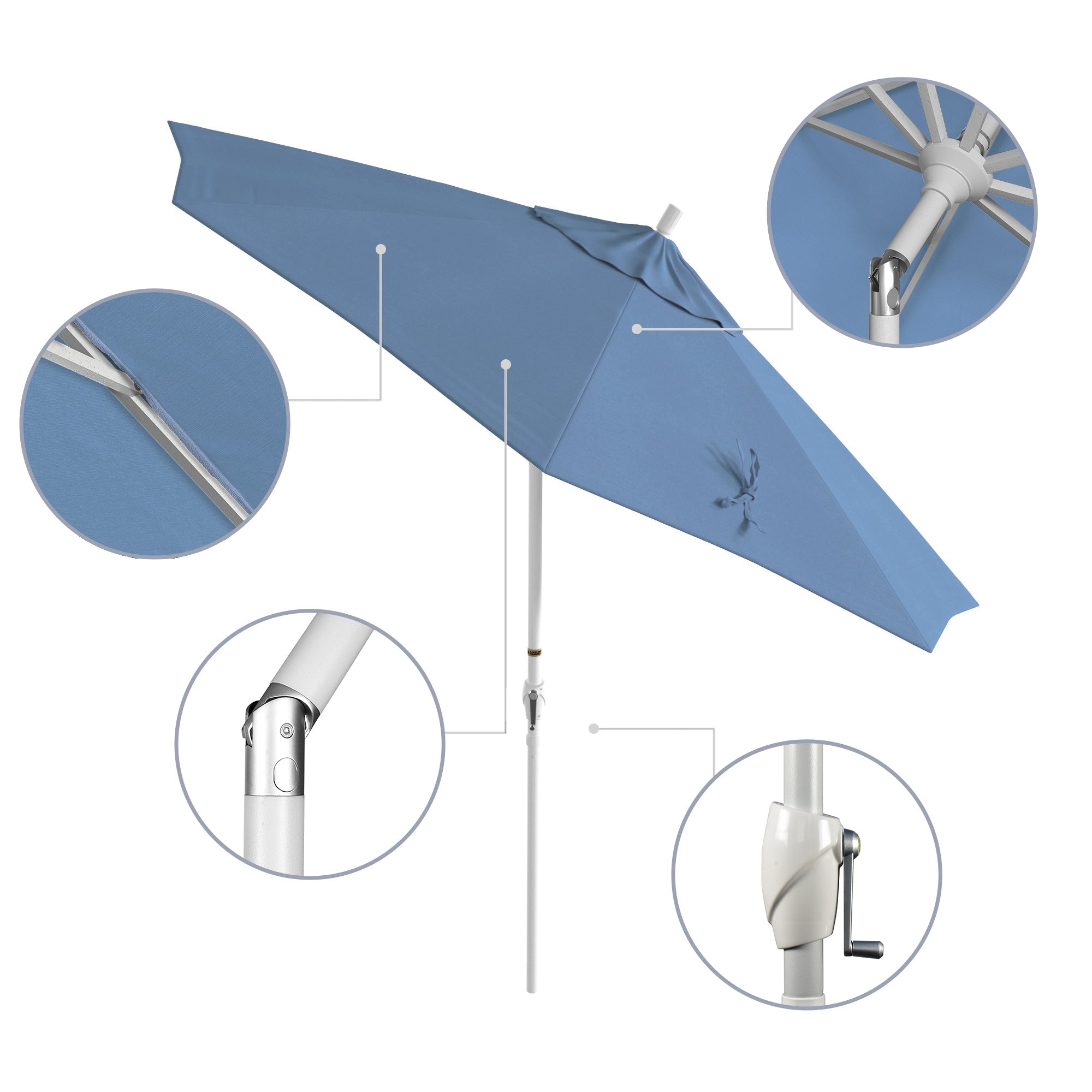 9' Pacific Trail Series Patio Umbrella - Sunbrella Fabric