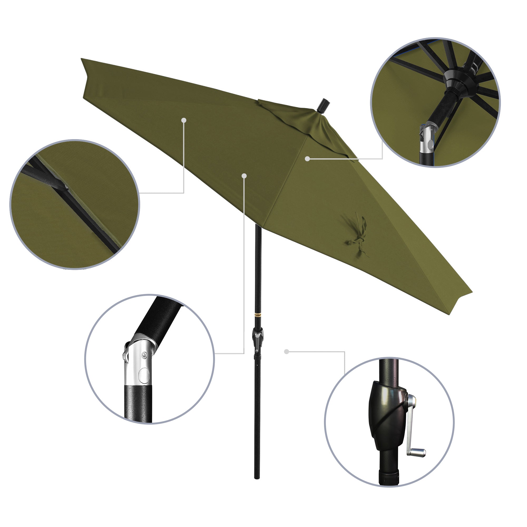 9' Pacific Trail Series Patio Umbrella - Sunbrella Fabric