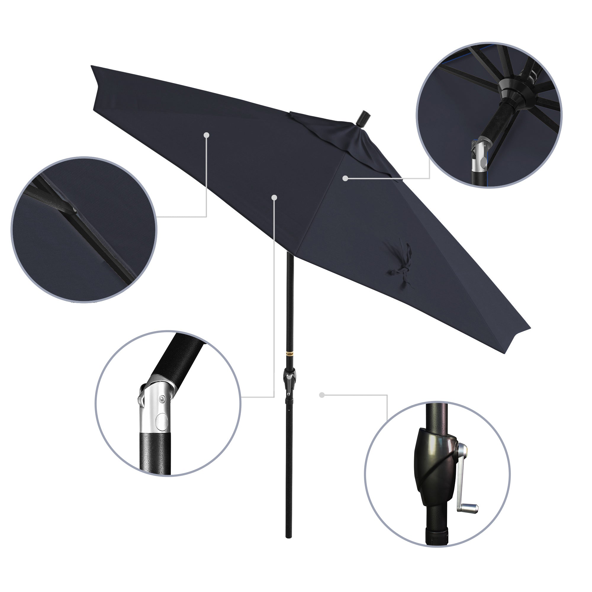 9' Pacific Trail Series Patio Umbrella - Sunbrella Fabric