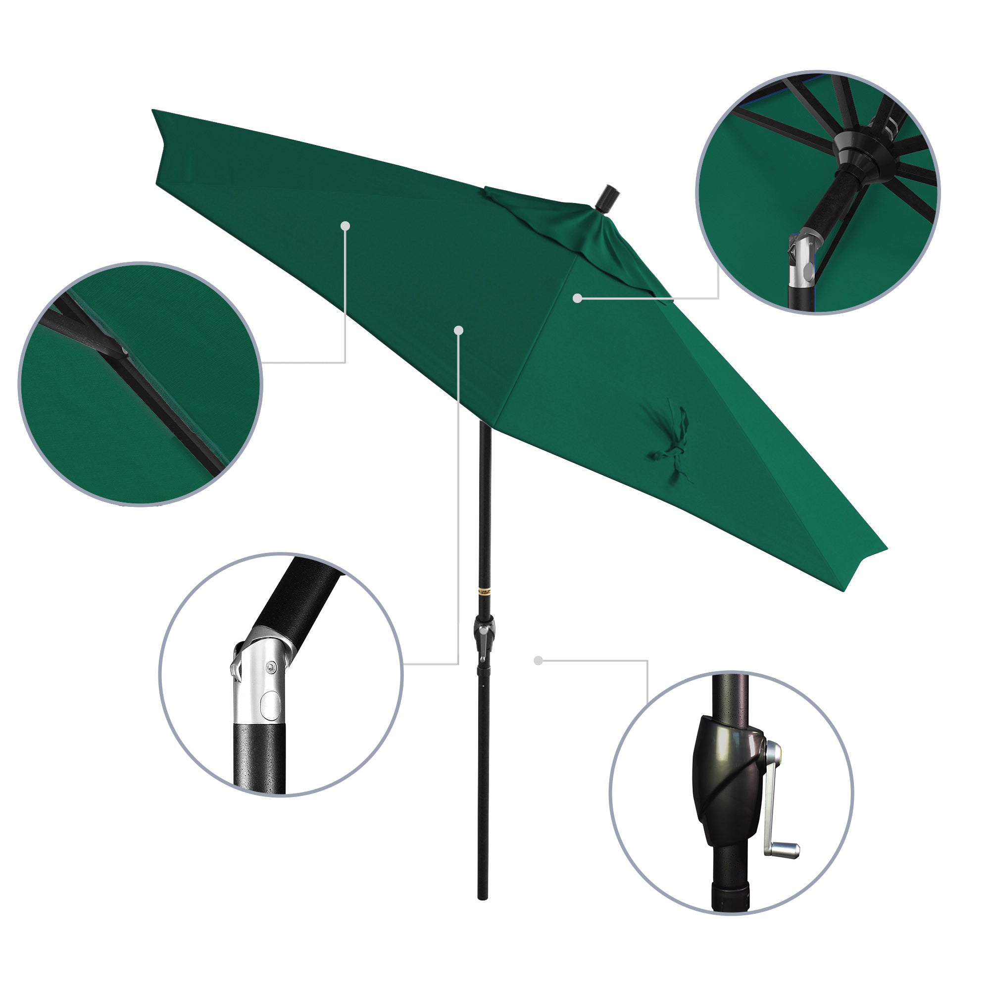 9' Pacific Trail Series Patio Umbrella - Sunbrella Fabric