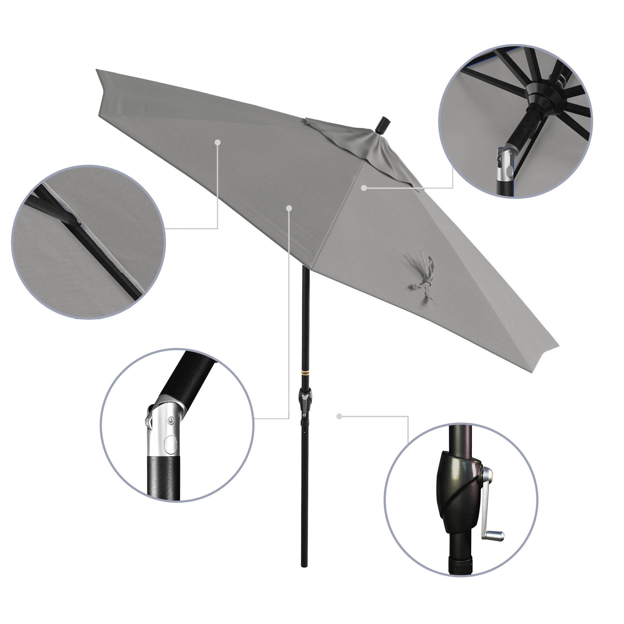 9' Pacific Trail Series Patio Umbrella - Sunbrella Fabric