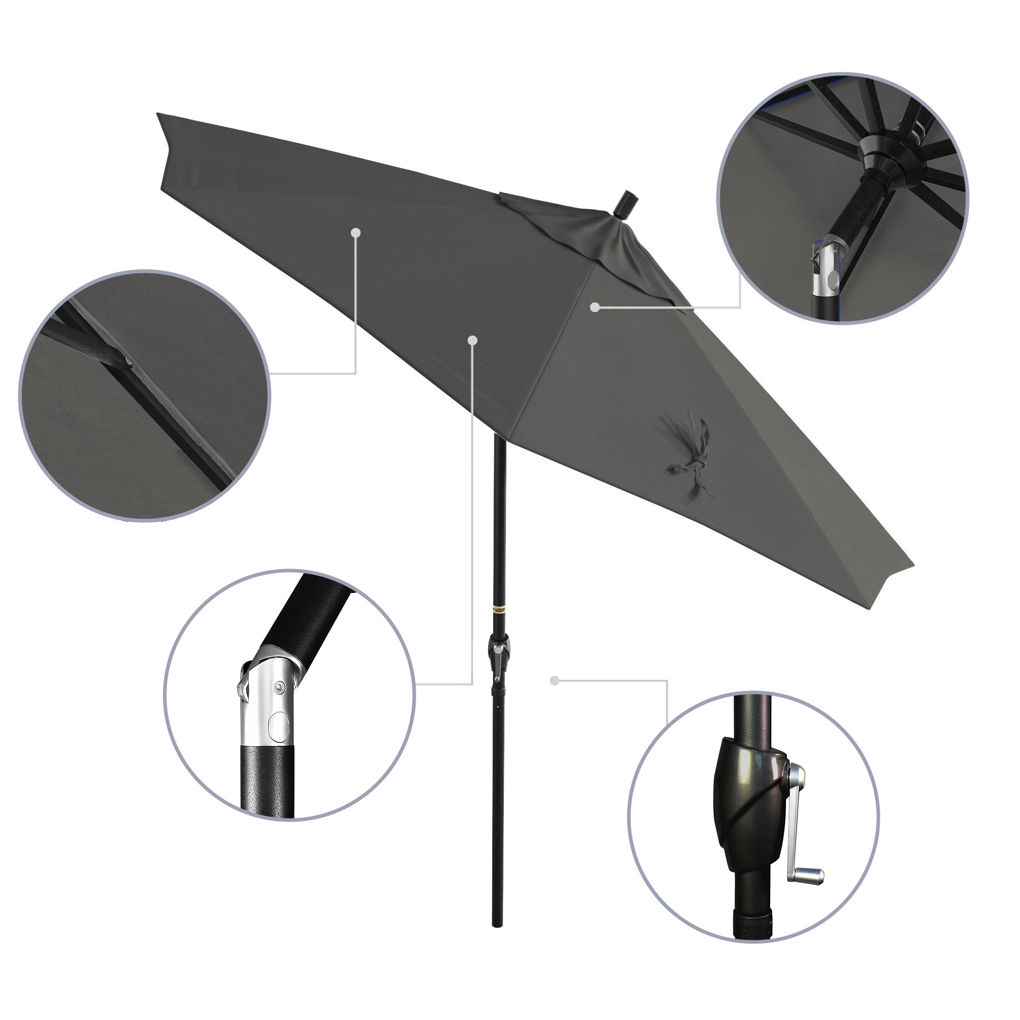 9' Pacific Trail Series Patio Umbrella - Sunbrella Fabric