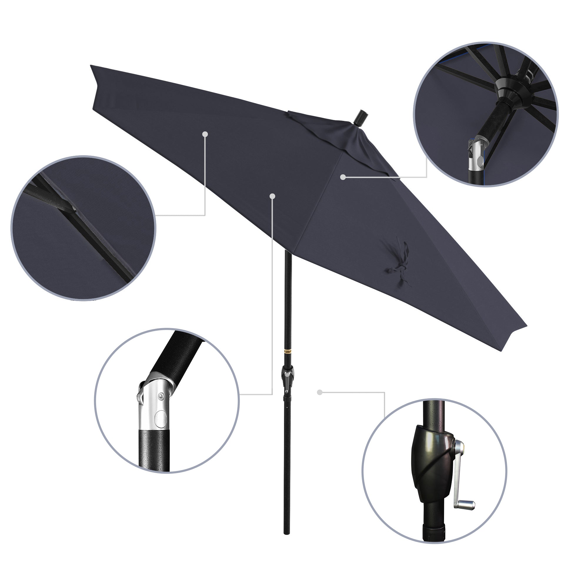 9' Pacific Trail Series Patio Umbrella - Sunbrella Fabric