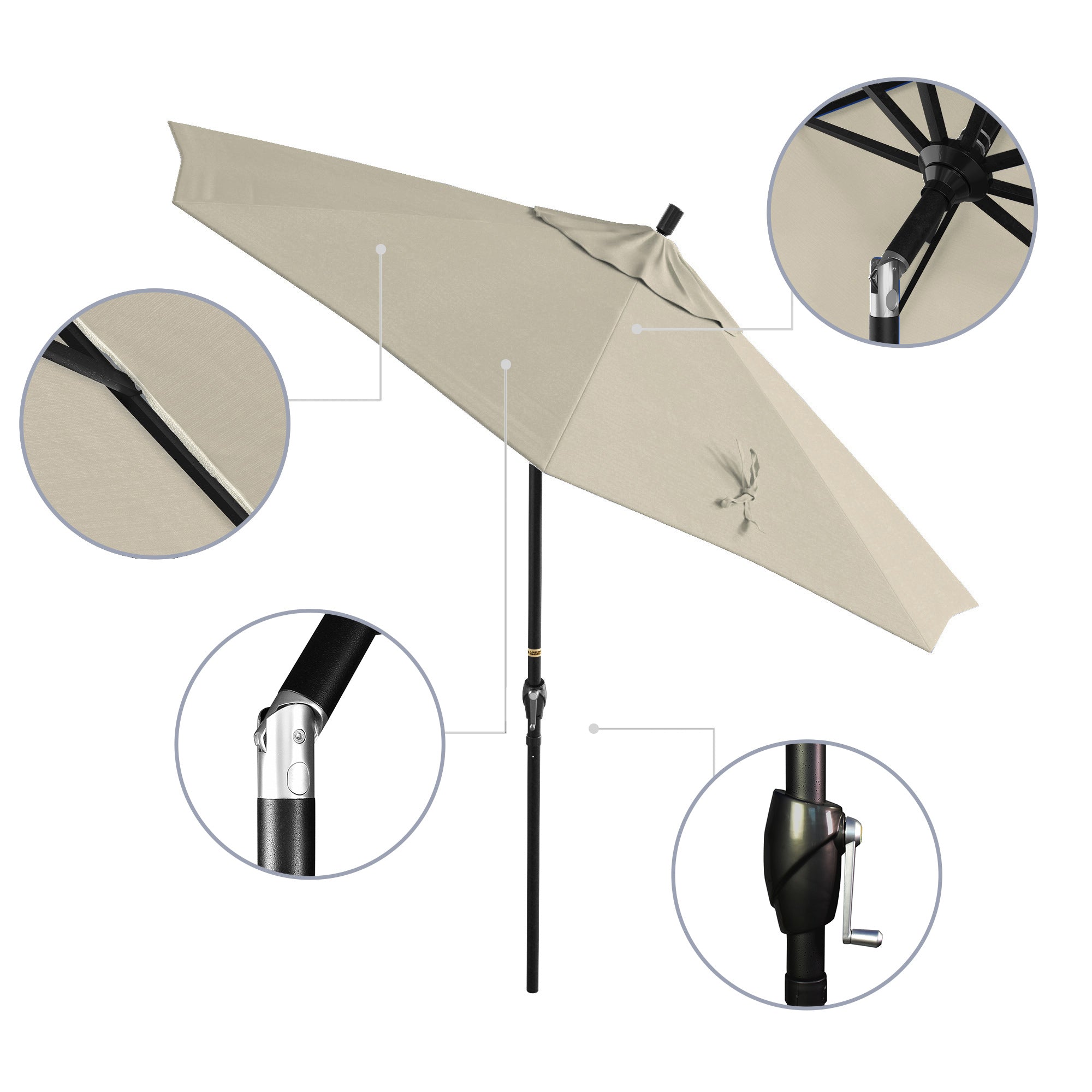 9' Pacific Trail Series Patio Umbrella - Sunbrella Fabric