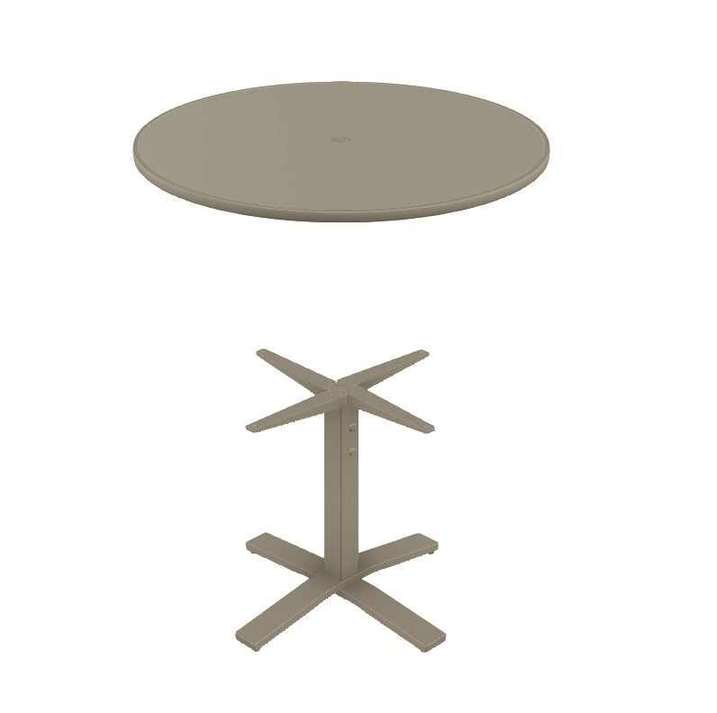 42" Round Cascade MGP Table Top w/ Pedestal Base - Dining Height