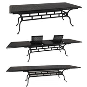 128" Hampton Cabriole Rectangular Dining Height Umbrella Table