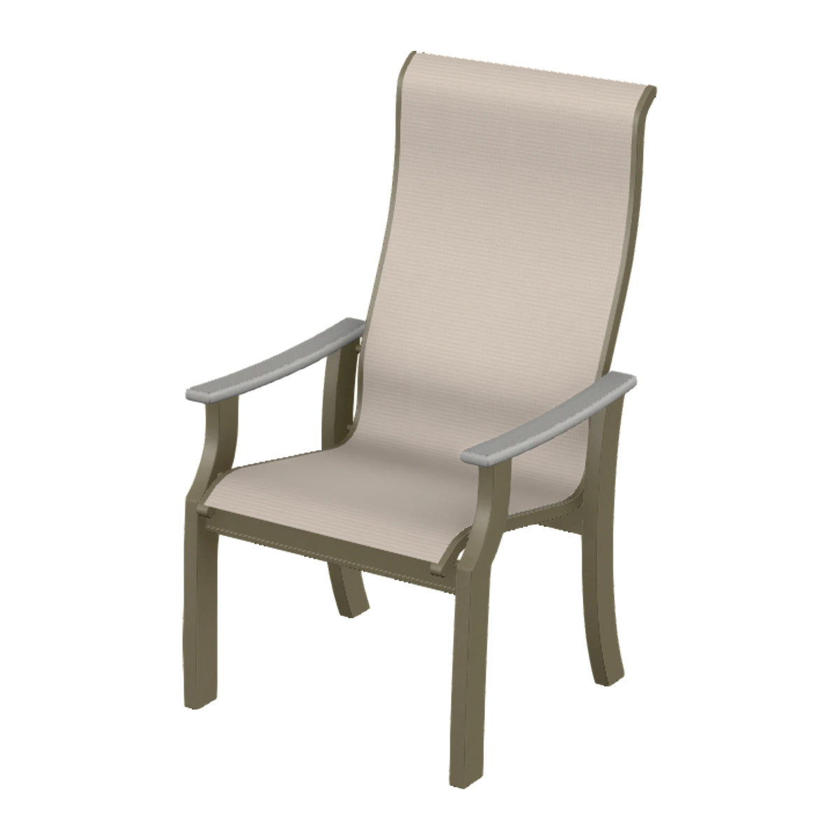 St. Catherine Sling Supreme Height Armchair — Beachwood MGP / Cape Grey Accents