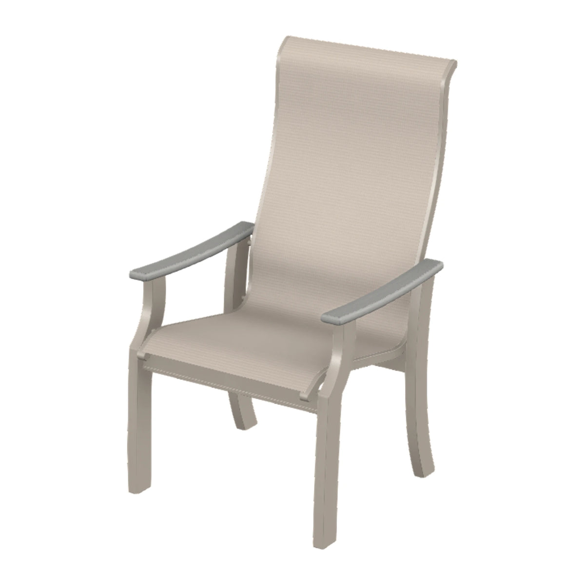 St. Catherine Sling Supreme Height Armchair — Warm Grey MGP / Cape Grey Accents