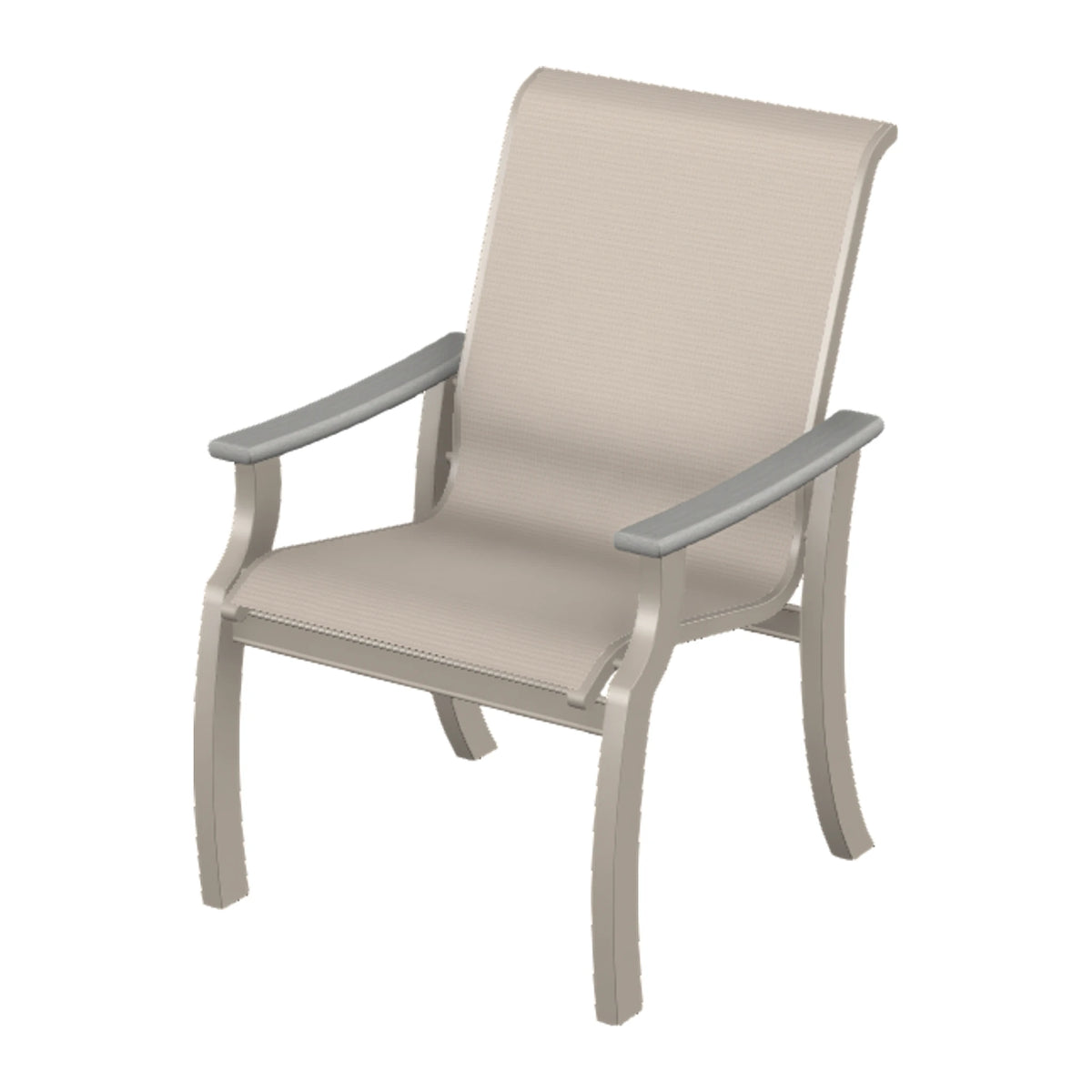 St. Catherine Sling Armchair — Warm Grey MGP / Cape Grey Accents