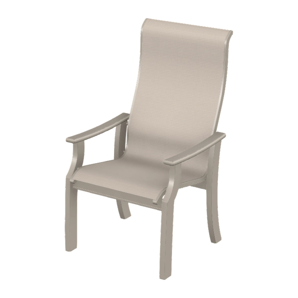 St. Catherine Sling Supreme Height Armchair — Warm Grey MGP / Match Finish
