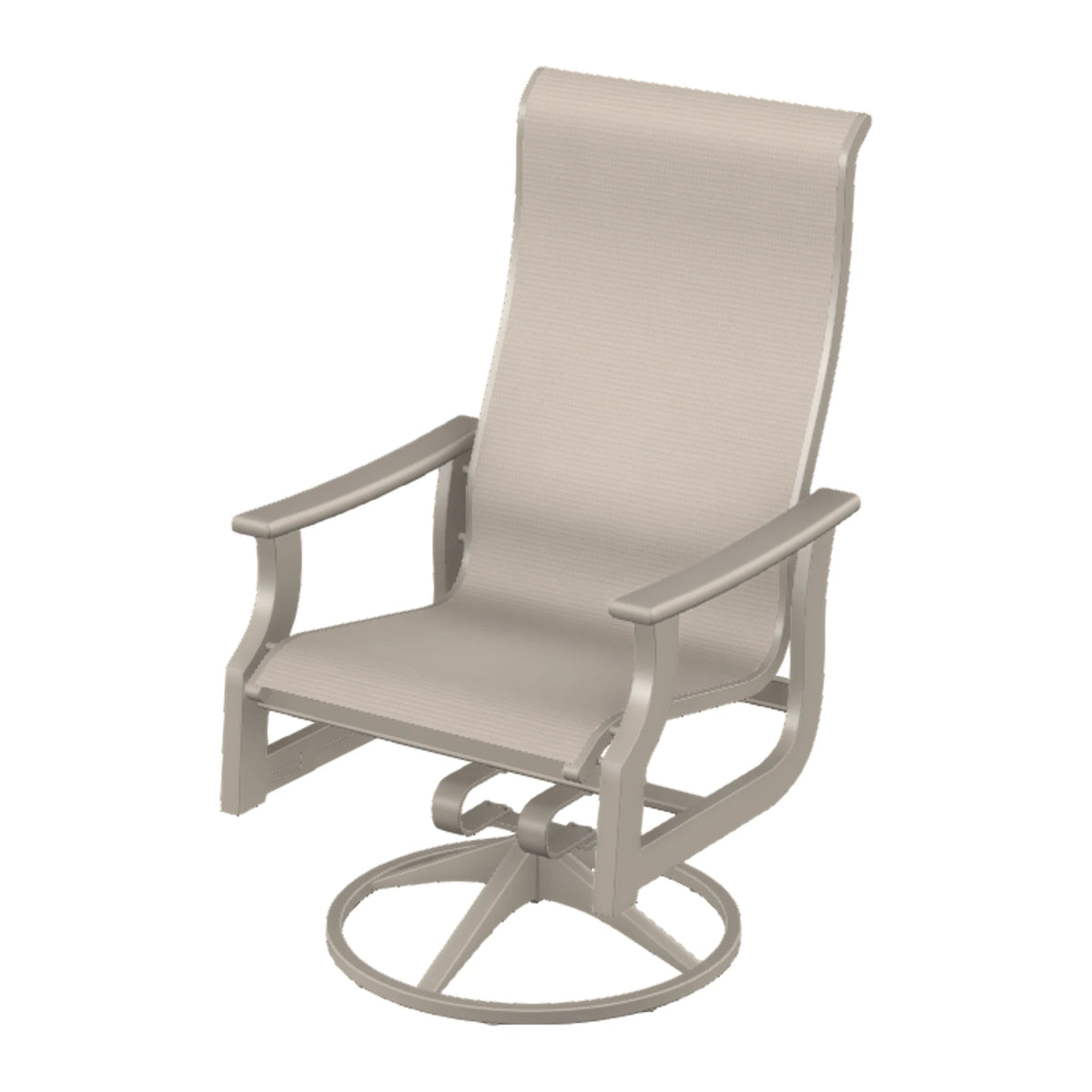 St. Catherine Sling Supreme Height Swivel Rocker — Warm Grey MGP / Match Finish