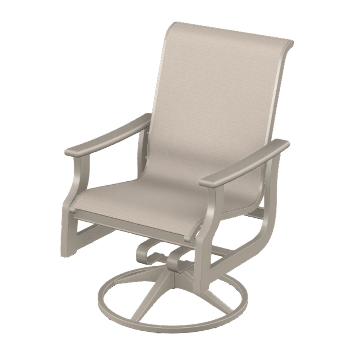 St. Catherine Sling Swivel Rocker — Warm Grey MGP / Match Finish