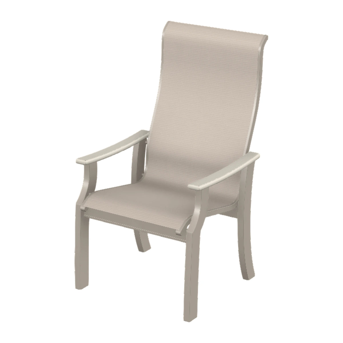 St. Catherine Sling Supreme Height Armchair — Warm Grey MGP / Laguna Accents