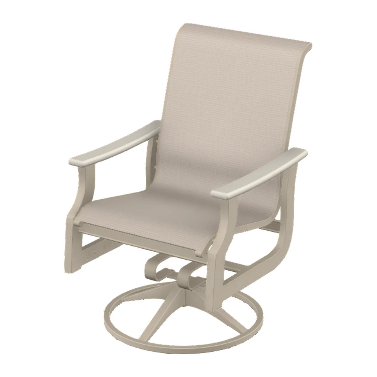 St. Catherine Sling Swivel Rocker — Desert Sand MGP / Laguna Accents