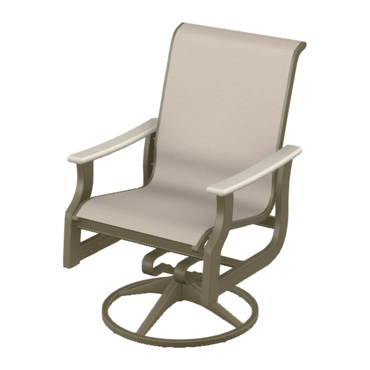 St. Catherine Sling Swivel Rocker — Beachwood MGP / Laguna Accents