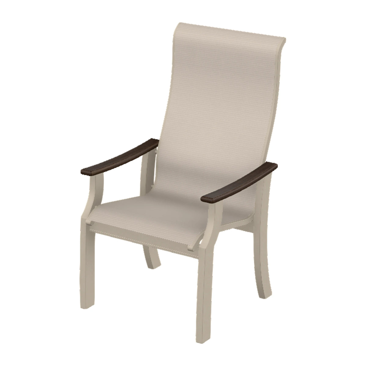 St. Catherine Sling Supreme Height Armchair — Desert Sand MGP / Chestnut Accents