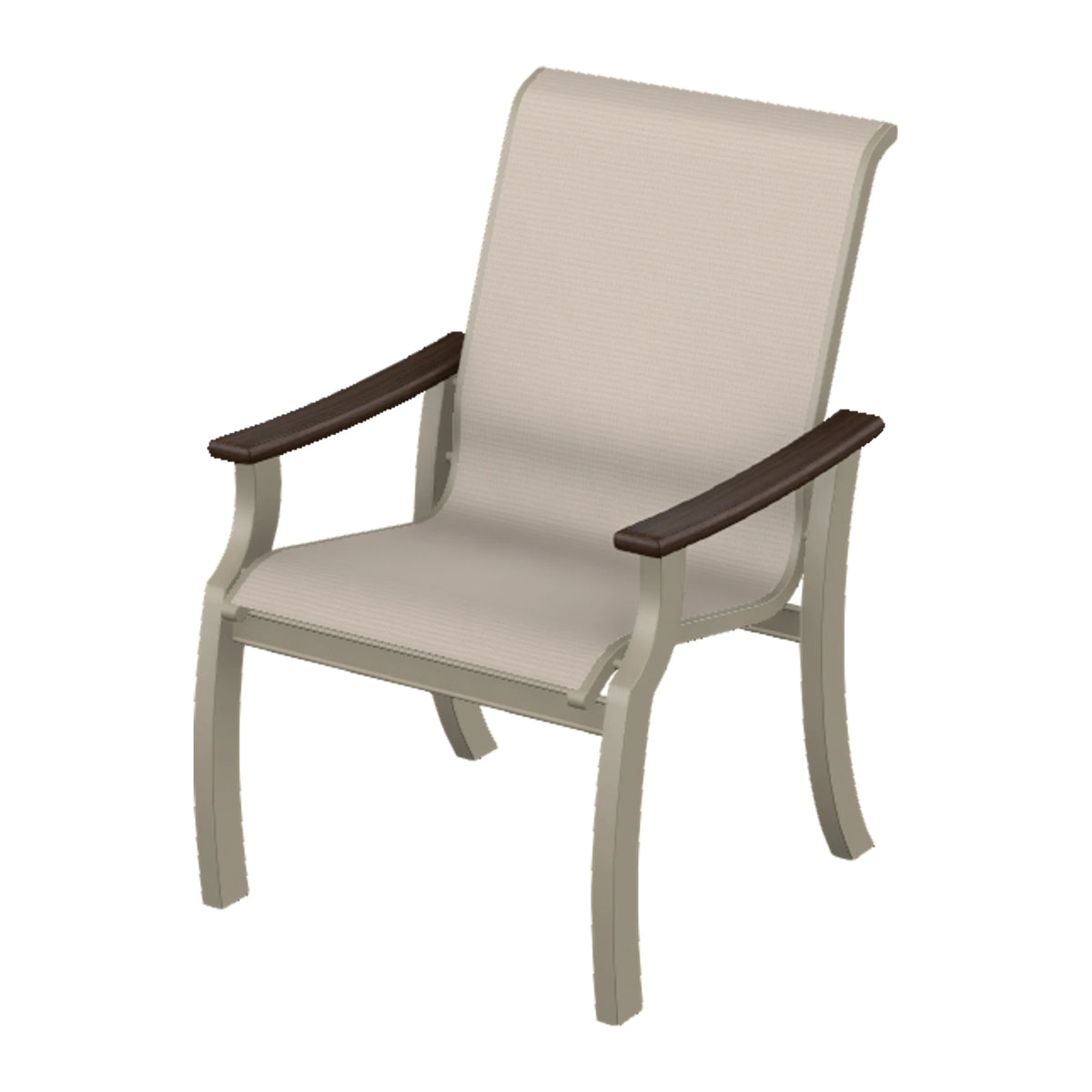 St. Catherine Sling Armchair — Storm MGP / Chestnut Accents