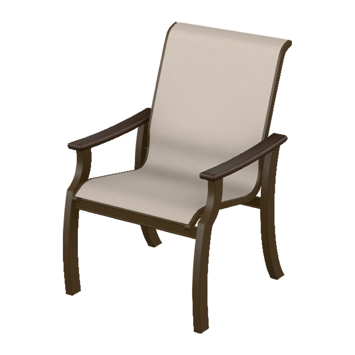St. Catherine Sling Armchair — Kona MGP / Chestnut Accents
