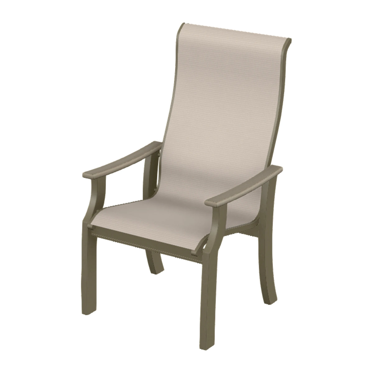 St. Catherine Sling Supreme Height Armchair — Beachwood MGP / Weathered Wood Accent