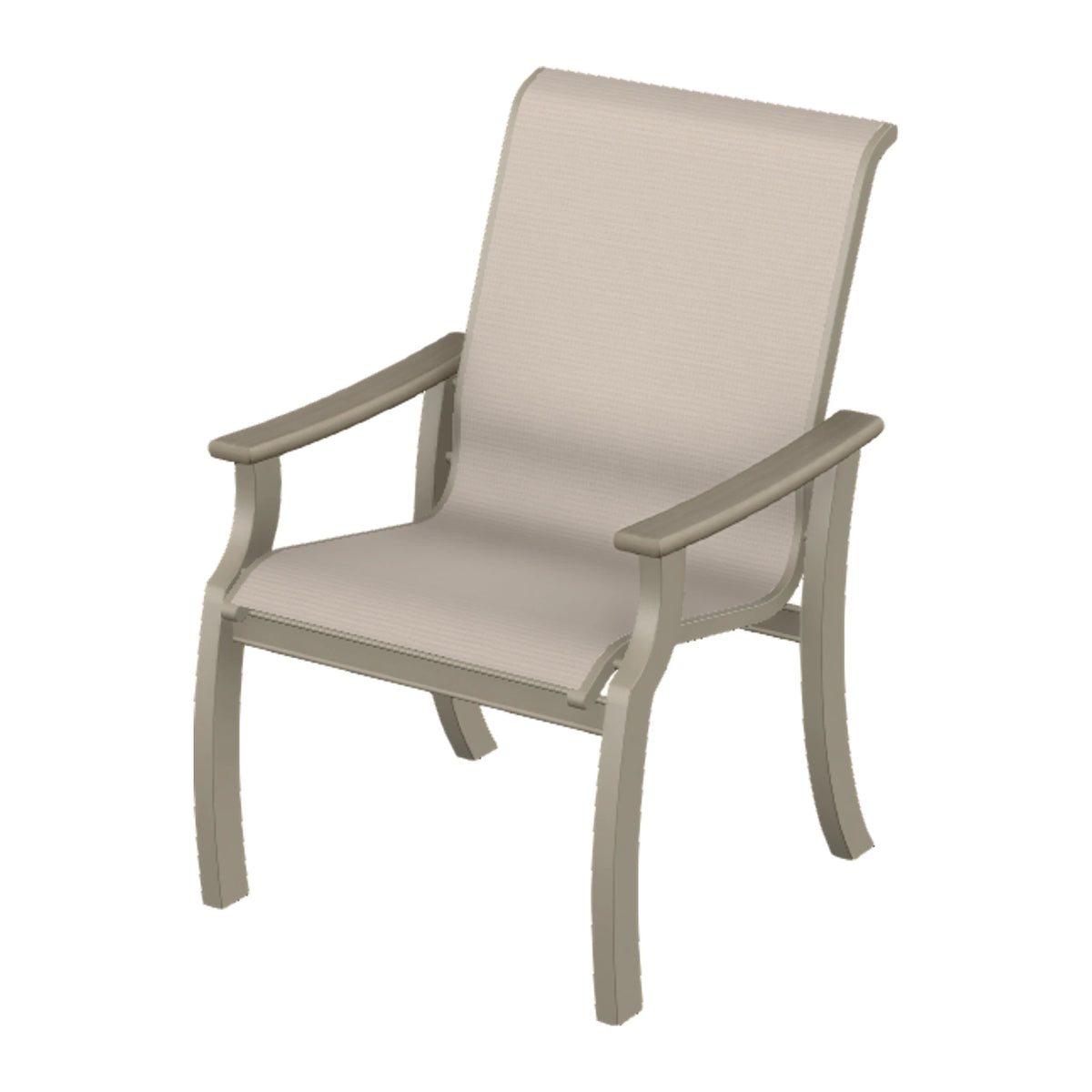 St. Catherine Sling Armchair — Storm MGP / Weathered Wood Accent