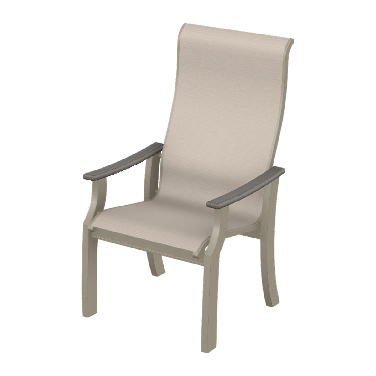 St. Catherine Sling Supreme Height Armchair — Storm MGP / Boardwalk Accents