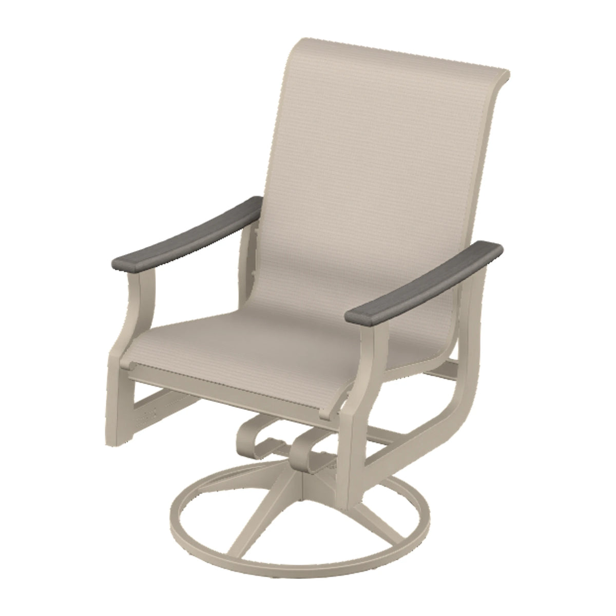 St. Catherine Sling Swivel Rocker — Desert Sand MGP / Boardwalk Accents