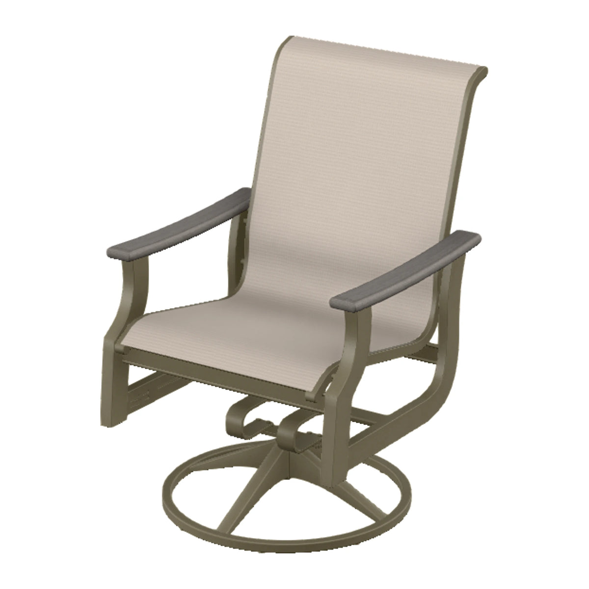 St. Catherine Sling Swivel Rocker — Beachwood MGP / Boardwalk Accents