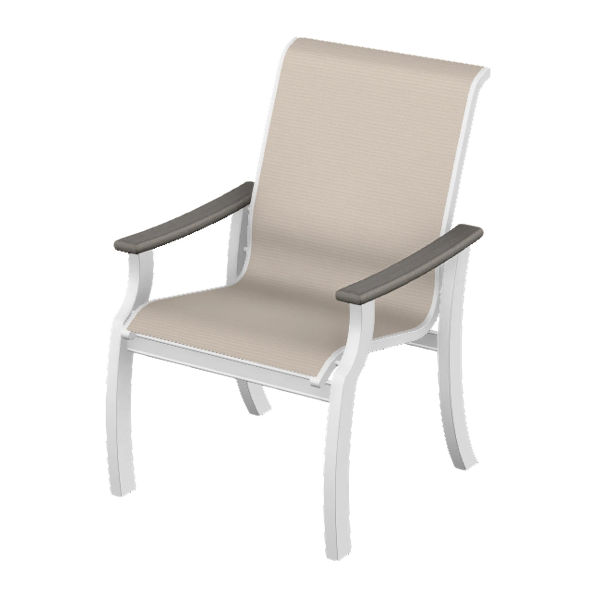 St. Catherine Sling Armchair — Snow MGP / Boardwalk Accents
