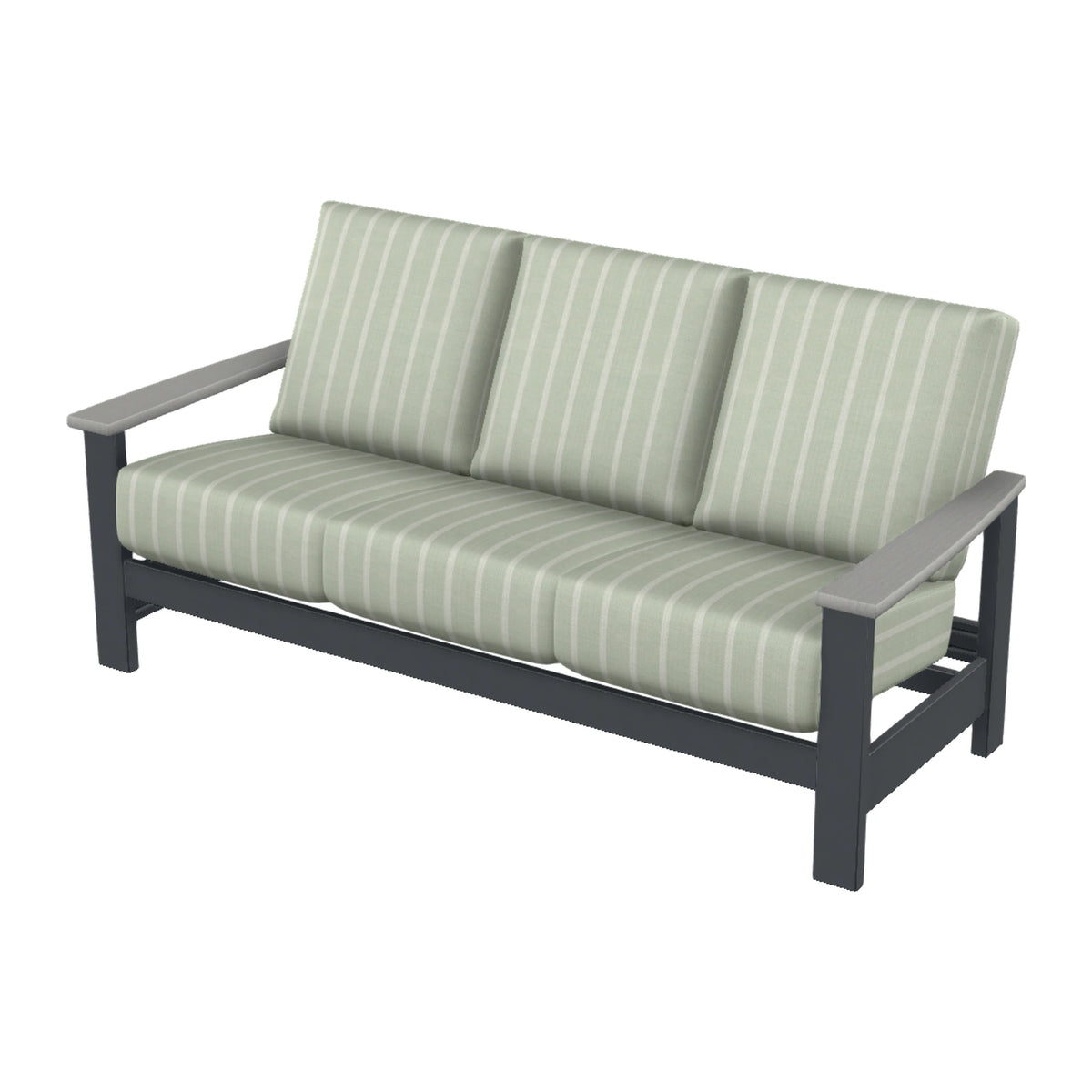 Leeward Cushion Sofa — Classic Graphite MGP / Cape Grey Accents