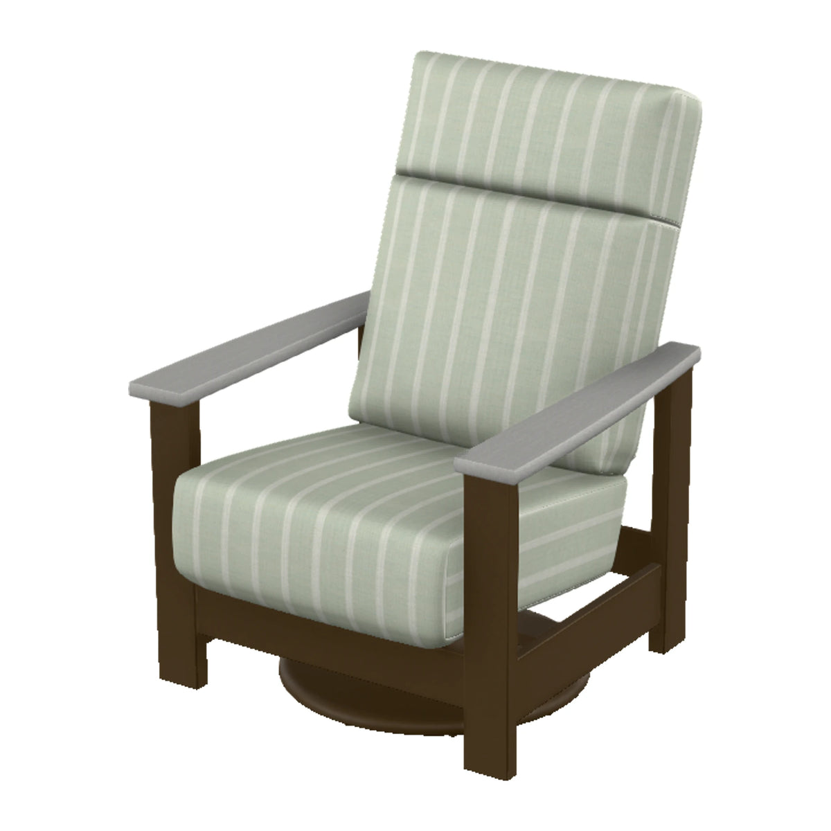 Leeward Cushion Supreme Swivel Rocker — Kona MGP / Cape Grey Accents