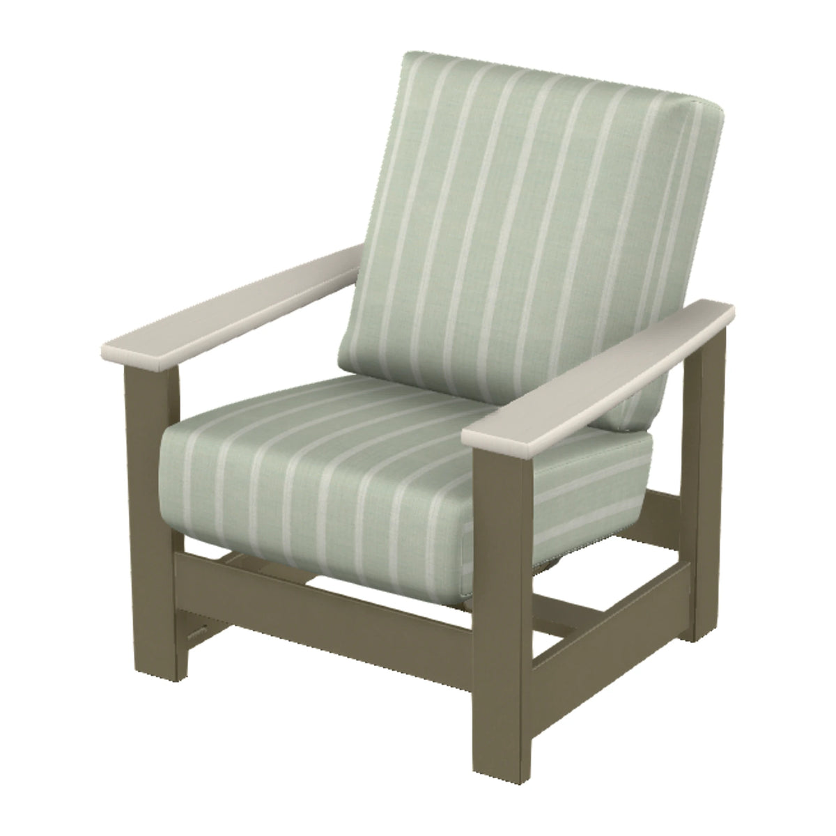 Leeward Cushion Armchair w/ Hidden Motion — Beachwood MGP / Laguna Accents