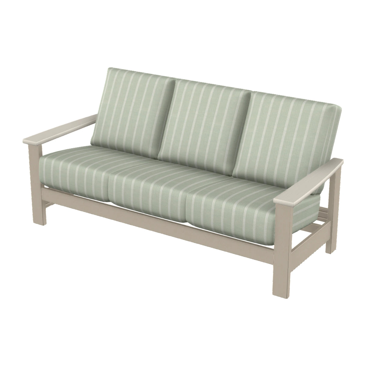 Leeward Cushion Sofa — Desert Sand MGP / Laguna Accents