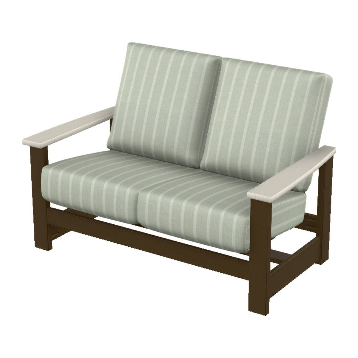 Leeward Cushion Loveseat w/ Hidden Motion — Kona MGP / Laguna Accents