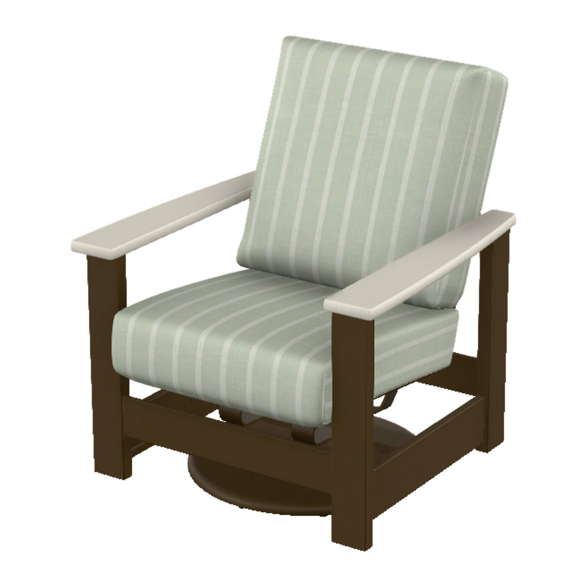 Leeward Cushion Swivel Rocker w/ Hidden Motion — Kona MGP / Laguna Accents