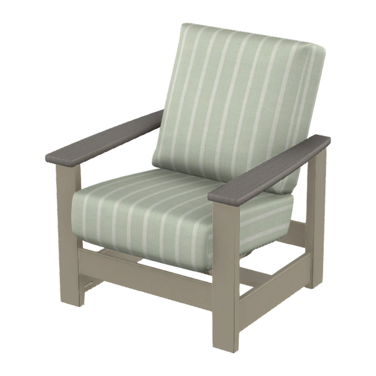 Leeward Cushion Armchair w/ Hidden Motion — Storm MGP / Boardwalk Accents