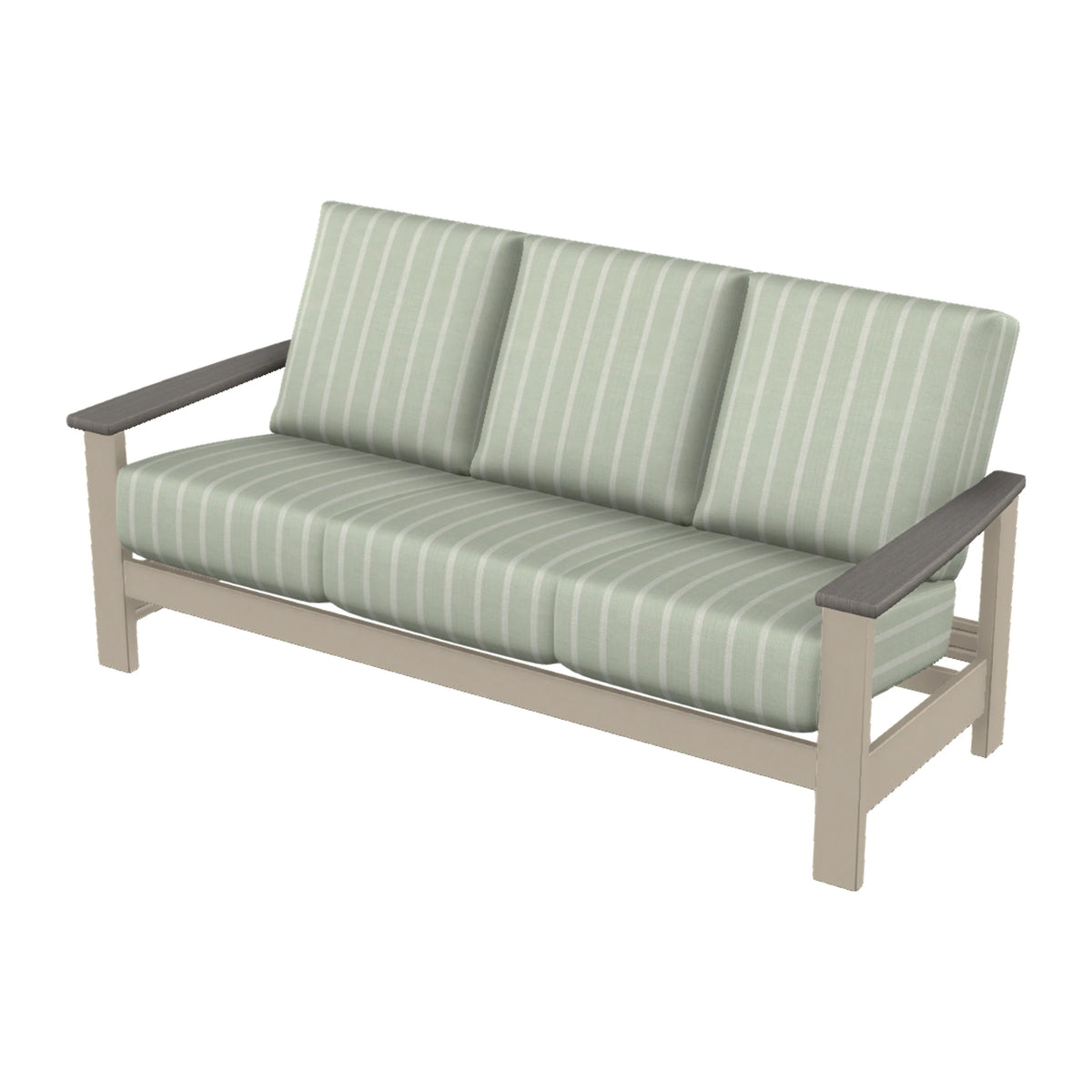 Leeward Cushion Sofa — Desert Sand MGP / Boardwalk Accents