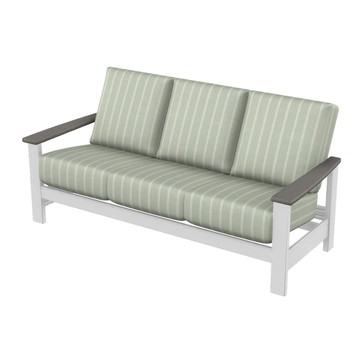 Leeward Cushion Sofa — Snow MGP / Boardwalk Accents