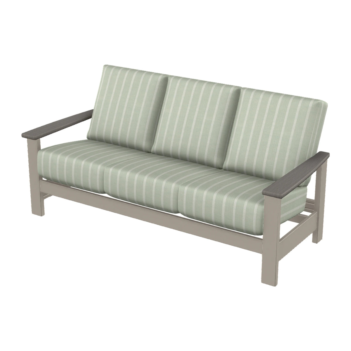 Leeward Cushion Sofa — Warm Grey MGP / Boardwalk Accents
