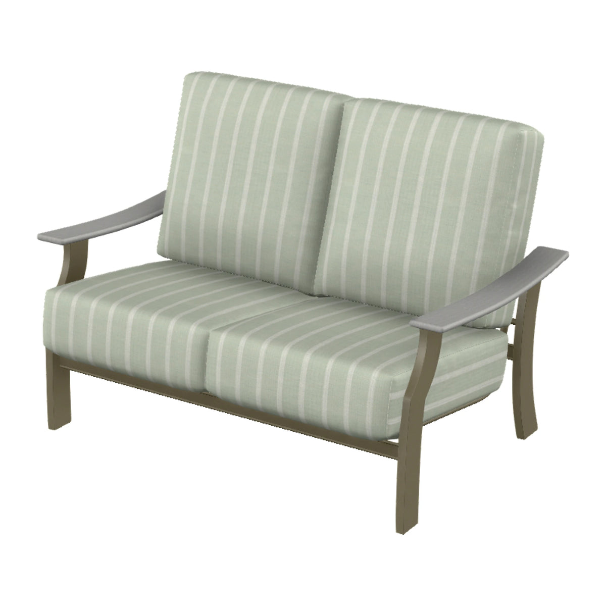 St. Catherine Cushion Loveseat — Beachwood MGP / Cape Grey Accents