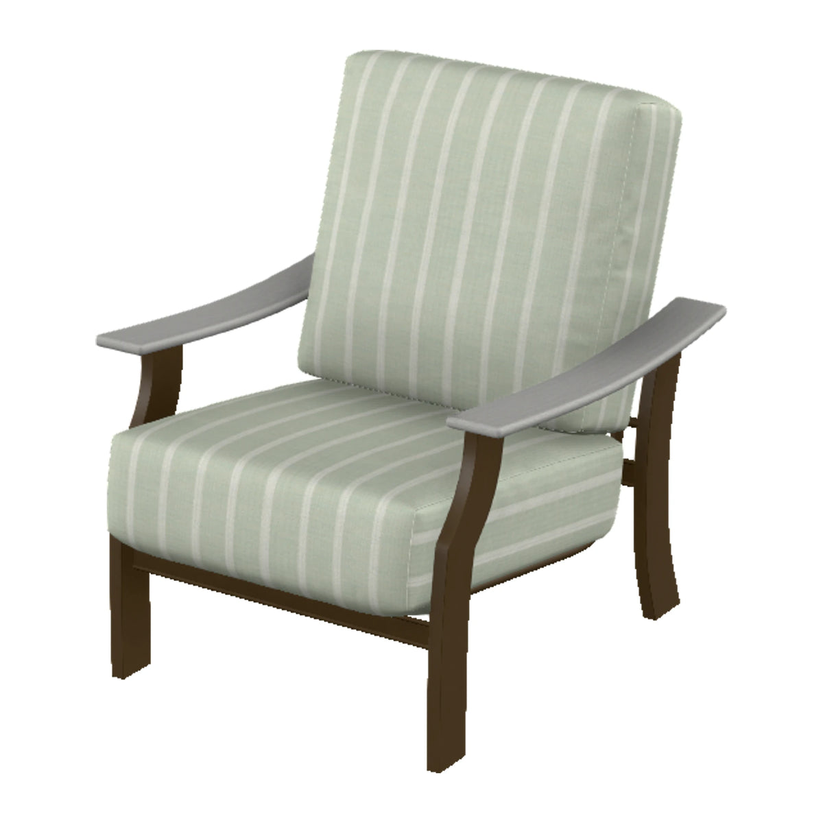 St. Catherine Cushion Armchair — Kona MGP / Cape Grey Accents