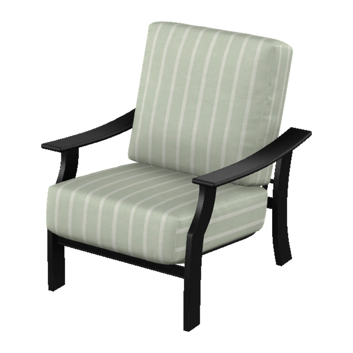 St. Catherine Cushion Armchair — Black MGP / Match Finish