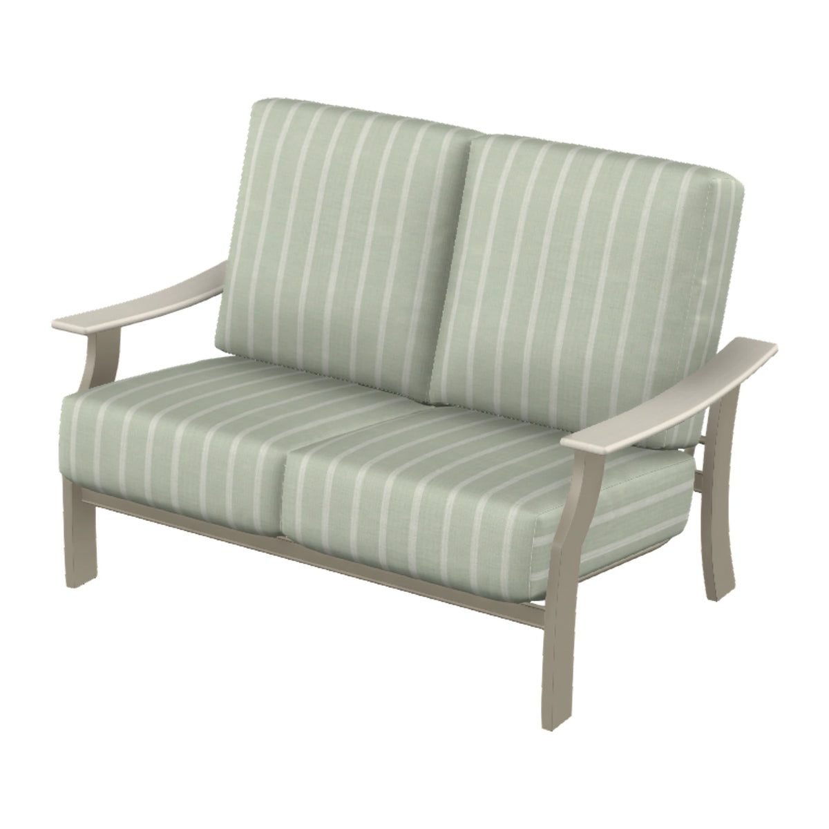 St. Catherine Cushion Loveseat — Storm MGP / Laguna Accents