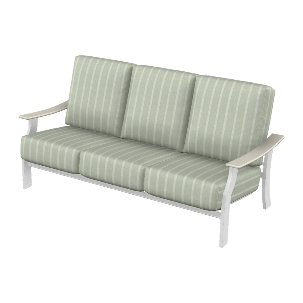 St. Catherine Cushion Sofa — Snow MGP / Laguna Accents