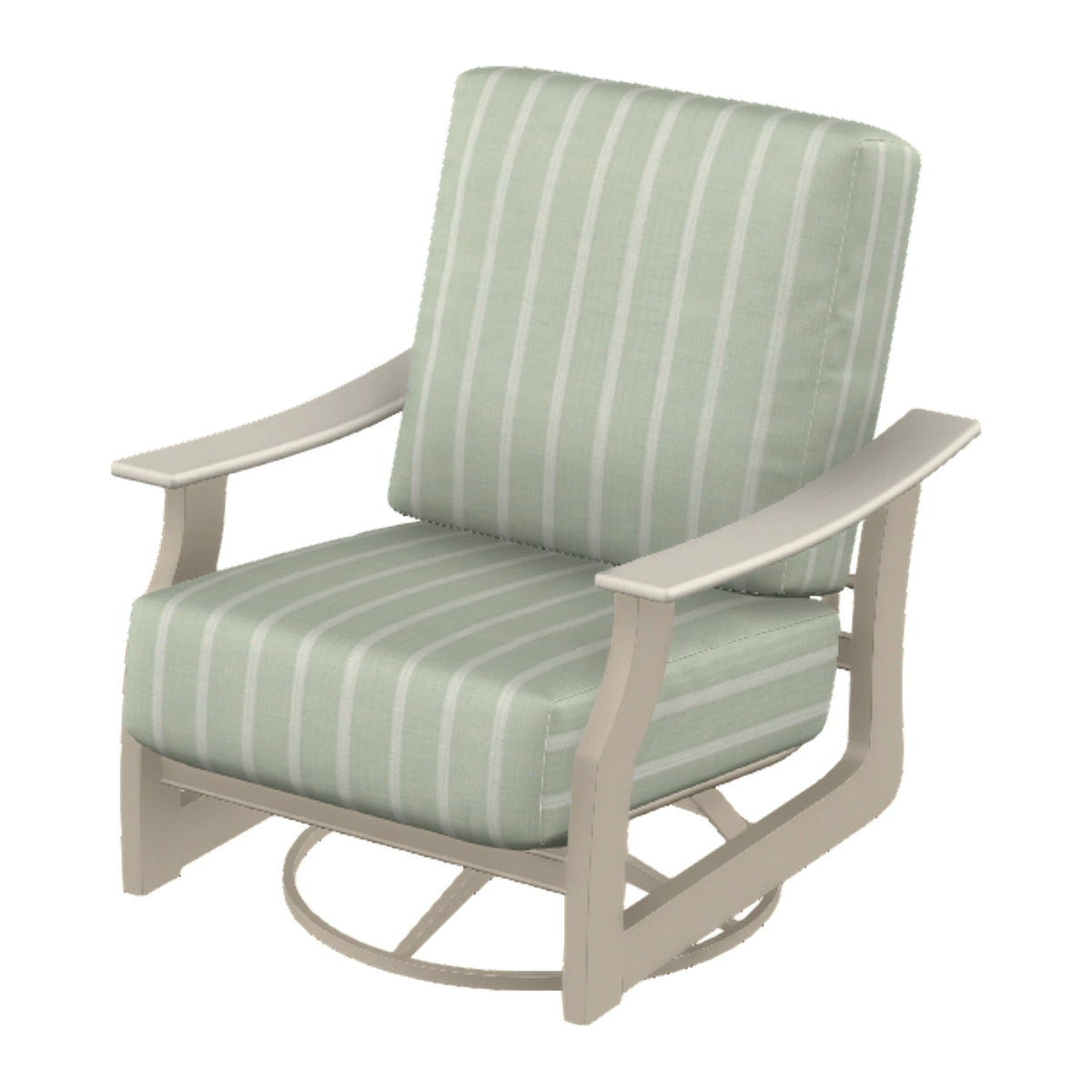 St. Catherine Cushion Swivel Rocker — Desert Sand MGP / Laguna Accents