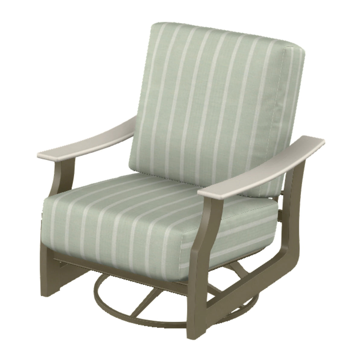 St. Catherine Cushion Swivel Rocker — Beachwood MGP / Laguna Accents